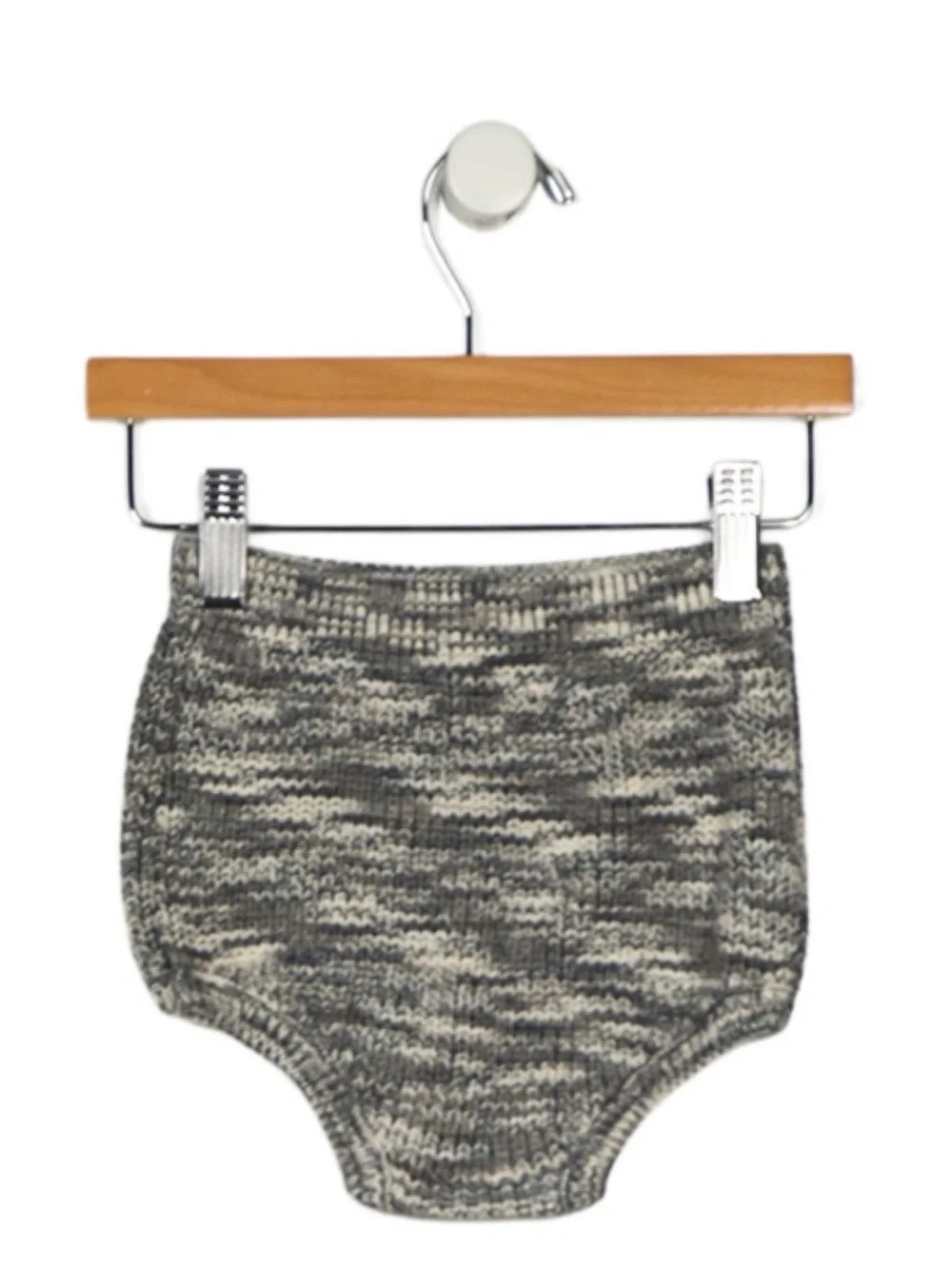 Knit Baby Bloomer - Gray Marled